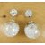 Imitation Pearl   Glass Double Side Earrings with White Zircon Stones Inside