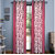 Geonature Red Kolavery Polyster Door Curtains Set Of 4 Size 4x7 (G4CR7F-73)