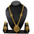 Pourni Antique Design  Gorgeous Golden finishing Long Necklace Earring Set