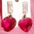 Ana Stylish Red Earrings by H R Creations