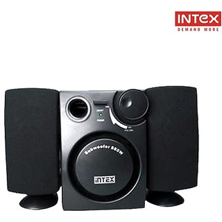 Buy Hi-Bass Boofer Style Intex IT-880S 2.1 mini Desktop Laptop Speakers ...