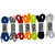 Demoda Shoe laces(Pack of 7 PairBlue,Grey,Red,Orange,Green,Black,White)