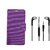 Lenovo Vibe S1 Premium Flip Cover Purple and 3.5MM Stereo Earphones by VKR Cases