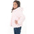 Joy n Fun Light Pink full sleeves Puffer Jacket with Hood for Girl
