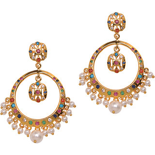 Buy Hyderabadi Jadau Earrings Online 639 from ShopClues