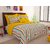 Bedspun 100 Cotton Yellow 1 Double Bedsheet With 2 Pillow Cover-Mg1098-Bs