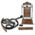Onlineshoppee Wooden  Iron Rocking Chair