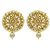 Gold Plated Kundan Stud Pearl Earring Jewelry BVN128