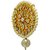 Gold Plated Kundan Stud Pearl Earring Jewelry BVN128