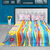 Ahem Homes Multicolor Double Bedsheet With 2 Pillow Cover(MT1250-AH)