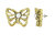 Shining Jewel Brass Gold Plated Butterfly  Studs  (SJ_38)