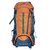 Gleam Mountain Rucksack/Hiking/trekking bag/75Ltrs Orange  Grey with Rain Cover