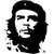 Indiashopers Che Guevara Hood, Bumper, Sides, Windows Car Sticker (Black)