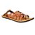 Flute Brown Synthetic Leather Sandals For Men