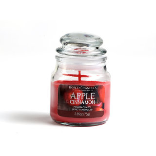 Hosley Apple Cinnamon Highly Fragranced Jar Candle