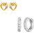 Mahi Combo of Mystic Bali Hoop Stud Earrings for Women CO1104412M