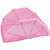ans mosquito net 5x6.5 ft pink polyster soft