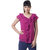 The Office Walk Sleeveless Frill Wave Maroon Top