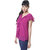The Office Walk Sleeveless Frill Wave Maroon Top