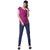 The Office Walk Sleeveless Frill Wave Maroon Top