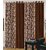 Deepanshi Handloom Coffee Eyelet Long Door Curtain(set of 4)