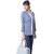 The Office Walk Print Shirt With Contrast Placket Blue Top