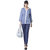 The Office Walk Print Shirt With Contrast Placket Blue Top