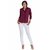 The Office Walk Smart Maroon With Pleats Shirt