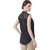 The Office Walk Band Neck Black Top With Intricate Lace Top