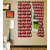 Story@Home Red 2 Pc Window Curtain-5 Feet - Wnr3050