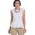 The Office Walk Soft Cotton White Top With Lace
