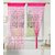 Geonature Rani Pink Heart Curtains Set of 2 size 4x7 (GHC2-2)