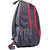 F Gear Castle 24 Liters Rugged Base Grey Red Backpack 