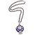 Men Style Blue  sikh khanda  Pendent