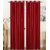 PHF 2 pc set red polyester window curtains