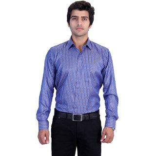 mens blue formal shirt