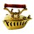 HPA Handcrafted Brass Iron as Ashtray and Deco 6 cm Showpiece - 6 cm