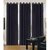 Deepansi Handloom Plain Crush Black Color  window Curtain(set of 3)-5feet