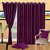 Deepansi Handloom Plain Crush Wine Long  Door Curtain(set of 3)-9feet