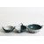 Caffeine Ceramic Handmade Dual-shade Leaf print Pattern Serving Kadhai Set