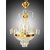 Prop It Up Antique Design Golden White Crystal Chandelier (Dia - 33cm, Height
