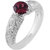 Allure  presents 925 Sterling Silver Rhodolite gemstone studded Ring