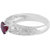 Allure  presents 925 Sterling Silver Rhodolite gemstone studded Ring