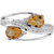 Citrine and Cubic zirconia(CZ) Gemstone studded Ring by Allure