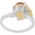 Allure  925 Sterling Silver Flower Citrine Gemstone Ring