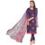 FB99 Beautiful Designer Chanderi Cotton Salwar Kameez Dress Material Dark Blue