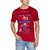RED Mens Cotton T-Shirt in Puzzles Trend