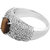 925 Sterling Silver Ring with Tiger Eye and Cubic Zirconia(CZ) by Allure