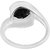 Allure 925 Sterling Silver ring studded with Black Onyx  Cubic zirconia