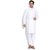 PRIME CLUB Mens White Kurta Pajama Set with Stylish Dark Grey Nehru jacket